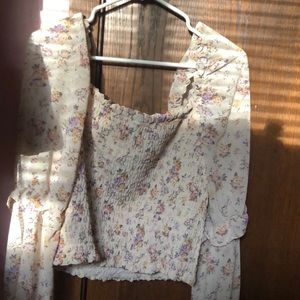 Floral cropped top